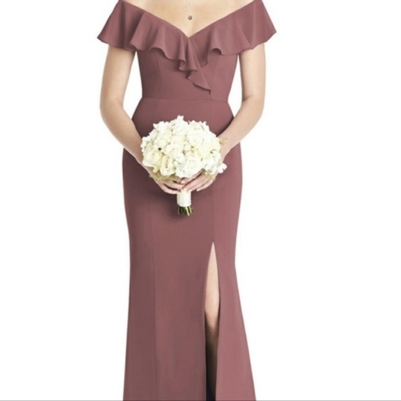 NWT Social Bridesmaids Fit n' Flare Dress in Dusty Rose $231 - Picture 1 of 7